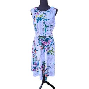 Midi Fit & Flare with Self Belt Sz‎  8 dress